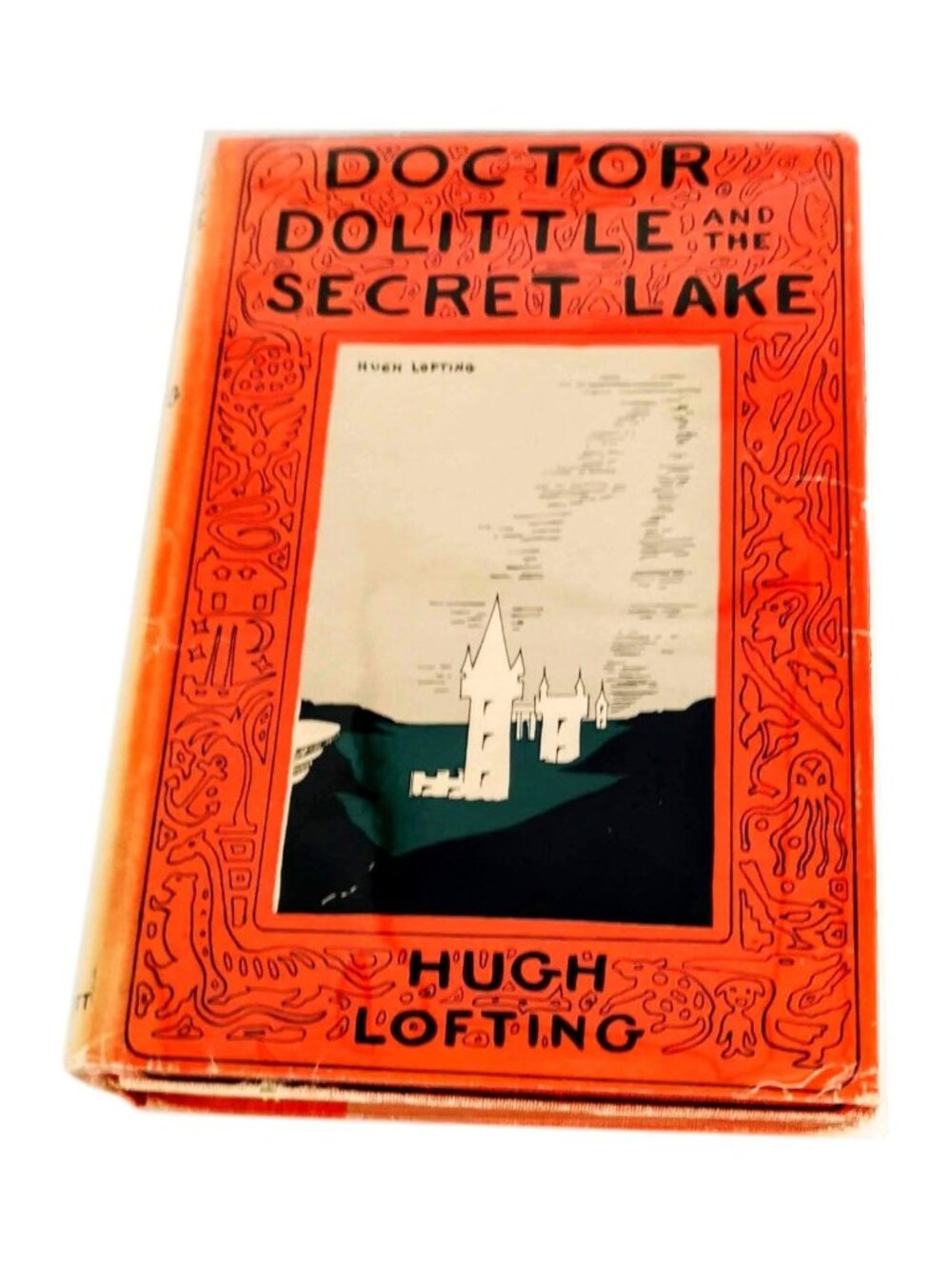 Doctor Dolittle Secret Lake Book Lippincott HC DJ 1948 First 3rd‎ Print Lofting
